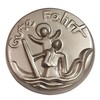 Herzmensch Christopher Car Plaque 3.5 cm Metal Silver for Drivers