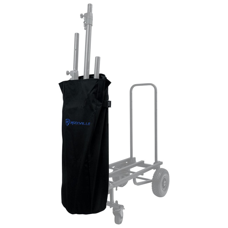 Rockville CART-STAND-BAG Tripod/Mic/Speaker Stand Bag, 600D Polyester, Rain-Resistant, Quick-Release Buckle,