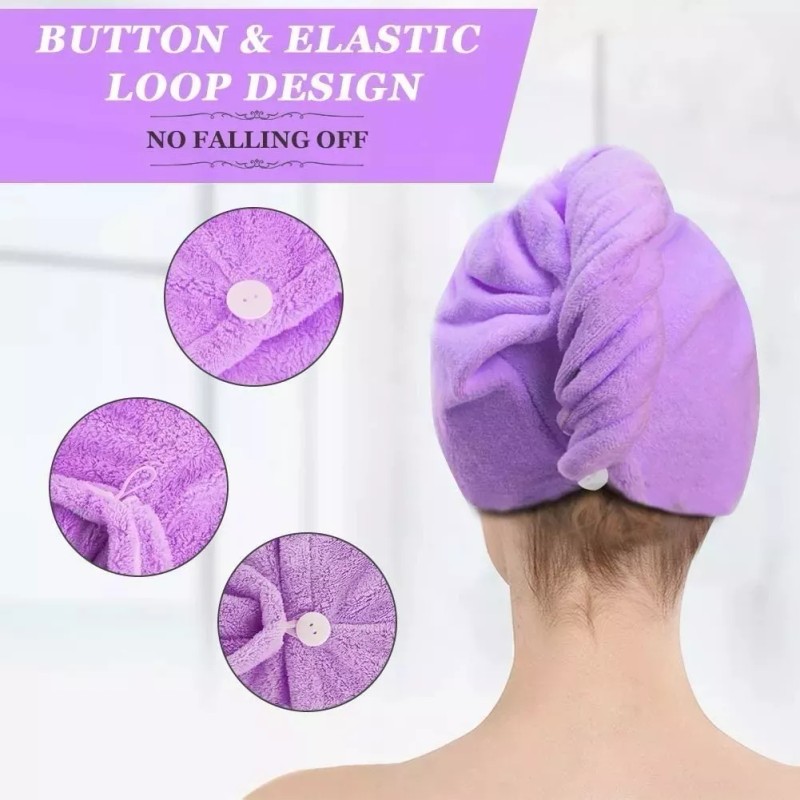 Espinope Toallas De Microfibra De Rápido Secado Para Cabello 3