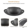 Bivethoi 20 Pack Cabinet Bin Cup Pulls Black Half Moon