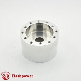 Flashpower Steering Wheel Adapter 6 bolt Boss Kit Polished Compatible with MG MGA 1955-62, MGB GT and Roadster 1962-67