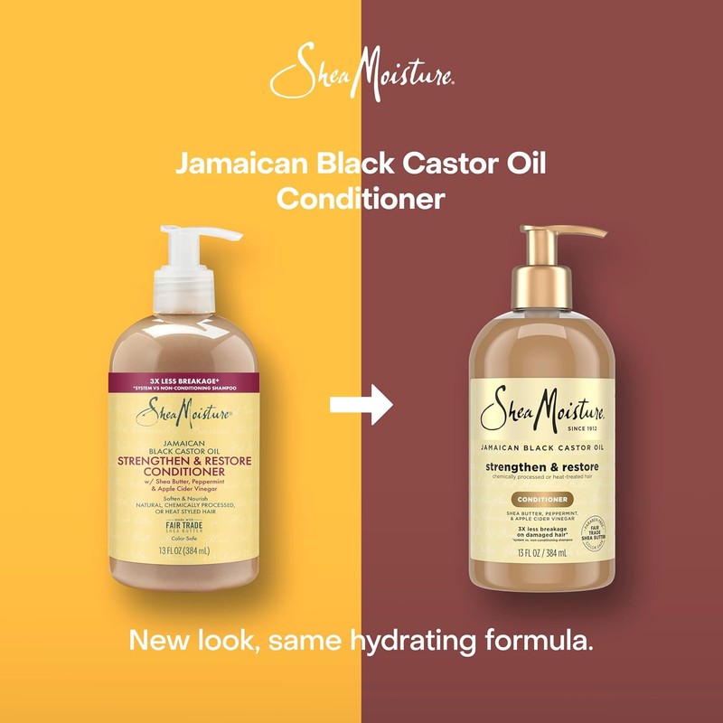 Jamaican Black Castor Oil Conditioner – Shea Moisture Strengthen &