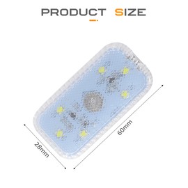 Flaconi 2 pieces car interior lighting, LED for car, LED car interior lighting, car interior lighting, LED eyes for car, suitable for car, motorhome, caravan