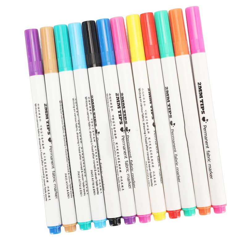 12pcs Disappearing Ink Pen Colorful Write Smoothly DIY Water Erasable