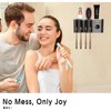 Toothbrush Holders Bathroom Accessories with Tootaste Dispenser, 2 Cups Toothbrush