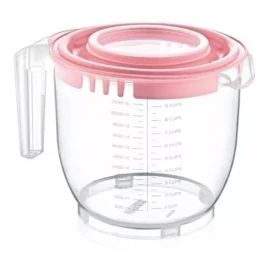 Like Shop Taza Medidora De Plástico Resistente Con Tapa De 2.2 L