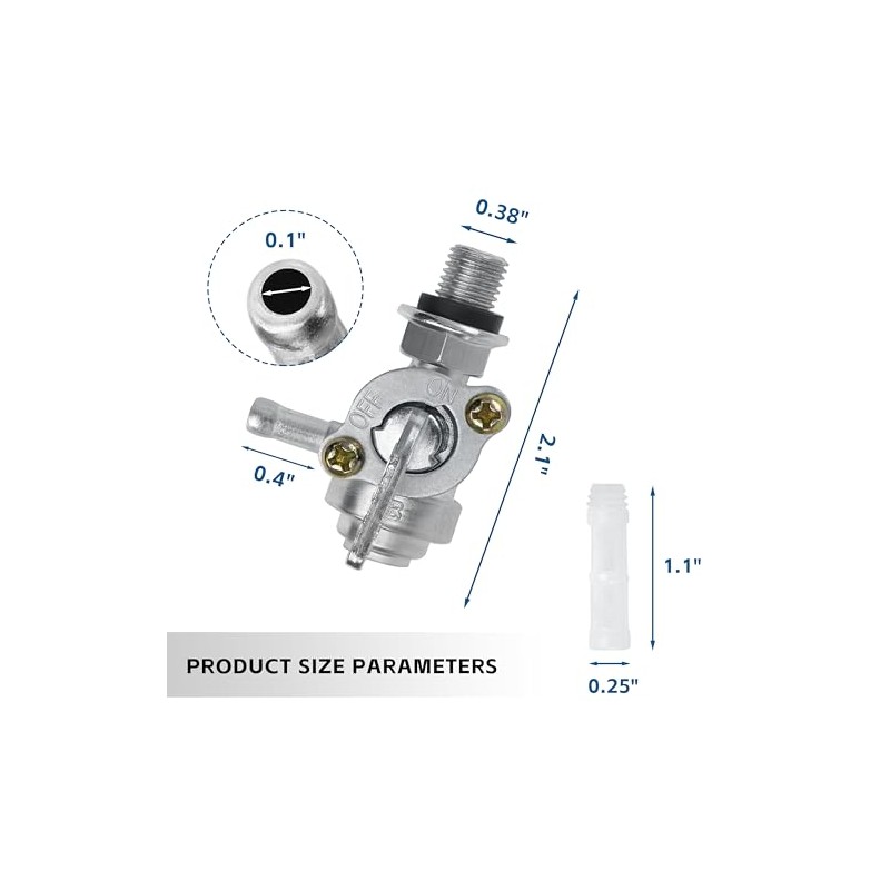 Generator Fuel Tank Shut Off Valve M10X1.25mm for Champion 28-1783-V，310574GS