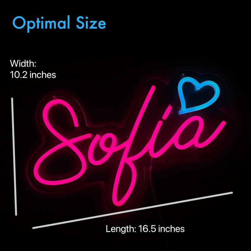 Sofia Neon Name Sign, Sofia Neon Light, Sofia Neon Sign,