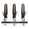 BlyilyB Motorcycle Blinkers Indicator Sequential Turn Signal Amber LED Lamp