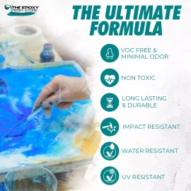 Clearcast 7000 clear epoxy resin, craft, casting, jewelry making, coasters, art, easy mixing