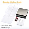GDEALER - Báscula digital de bolsillo para cocina, 0.001 onzas,
