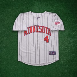Majestic Paul Molitor Minnesota Twins Cooperstown Men's Grey Road Throwback Jersey - M