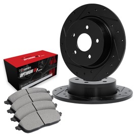 R1 Concepts Rear Brakes and Rotors Kit |Rear Brake Pads| Brake Rotors and Pads| Optimum OEp Brake Pads and Rotors ||fits 2008-2018 Pontiac Vibe; Scion iM, xB; Toyota Corolla iM, Matrix
