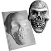 dennycraftmoulds.co.uk LARGE FLAT BACKED SKULL CONCRETE MOULD GARDEN MOLD