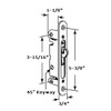 FPL #3-45-S Sliding Glass Door Replacement Mortise Lock with Security