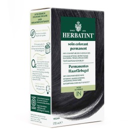Herbatint Permanent Hair Dye Gel 1N Black - 170 ml I No Ammonia, 100% Grey Hair Coverage I Tested for Sensitive Skin with 8 Plant Extracts