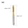 uxcell Spiral Point Plug Threading Tap M5 x 0.8 Thread,