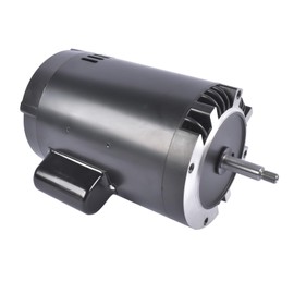 Getanye Pool Pump Motor Replacement for A.O. Smith B128 C-Face Pool Motor Full Rated 1HP 115V/230V 1 HP Thread Shaft