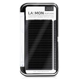 Lash Monster Super Soft Double Tip Flat Lash 20 Rows Black, C 0.15 10mm, 1 Piece / 래쉬몬스터 슈퍼 소프트 더블팁 플랫래쉬 20줄 블랙, C 0.15 10mm, 1개