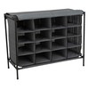 Simplify Shoe Cubby, 16 Compartment, Grey (23200-GREY)