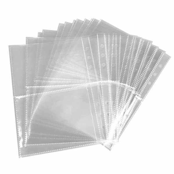 10 Sheet A5 Binder Sleeves A5 6-Holes Binder Pockets Photo