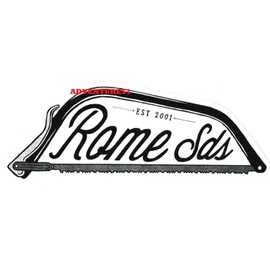 ROME SDS SNOWBOARD DESIGN SYNDICATE HUGE 9" BLACK & WHITE HAND SAW STICKER/DECAL