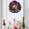Farmhouse Red Truck Christmas Wreath Front Door Wall Hanging Decoration