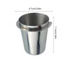 ljhnba 58mm Espressos Dosing Cup Glasses Polished Inside 304 Stainless