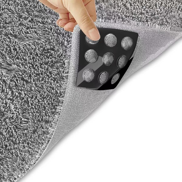 ASOBEAGE Teppich Antirutschunterlage, 4 Stück Waschbar Antirutschmatte für Teppich, Anti-Rutsch-Teppich-Pads