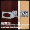 Hasp Door Lock 2 Pcs Heavy Duty Padlocks with Keys