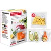 Vacuum sealer bags for food,reusable double zipper vacuum bag with