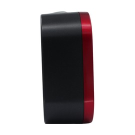 Seiko Kyoda II Non Ticking Bedroom Alarm Clock, 4 Inch, Metallic Red