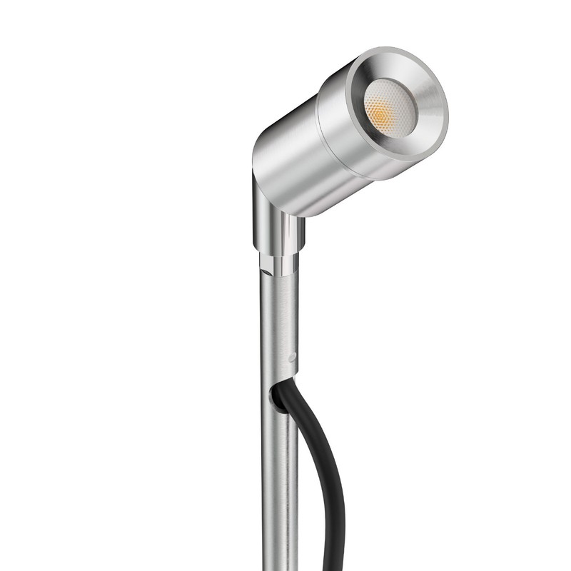 ledscom.de Small LED Garden Spotlight with Ground Spike SPICO for