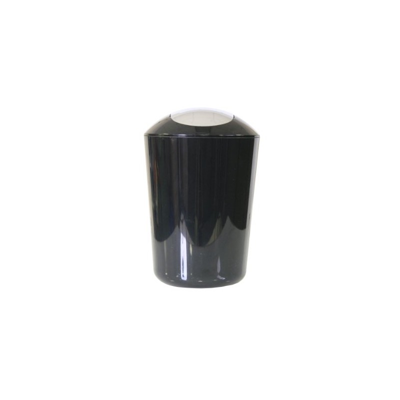 Axentia 251081 Swing Top Bin Plastic Black