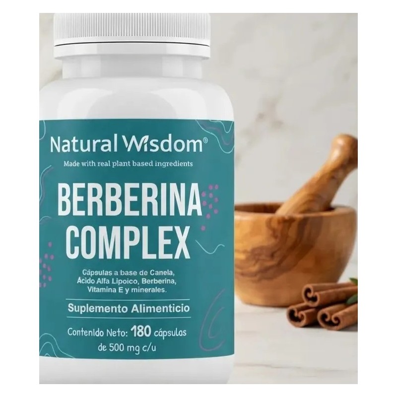 Berberina Complex 180 Caps Apoyo al Bienestar General y Metabólico