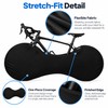 Bicycle Storage Cover for Indoor Protection – Black Wheel &