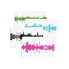 Black breakfast board BERLIN - CITY COASTER by 44spaces®