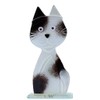 Fused Glass Cool Cats Collection - Charley Cat in black