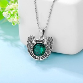 LONAGO Gemini Zodiac Sign Necklace Gemini Constellation Necklace Gift for Women (Gemini May)