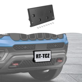 RT-TCZ License Plate Holder Front License Plate Frame Mount Bracket Accessories for Jeep Compass 2017-2021