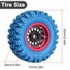 LRFHL 1/18 RC Crawler 1.2 Tires and Wheels Set for