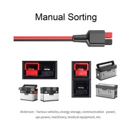 ALLPOWERS 16AWG Solar to Anderson PowerPole Adapter Solar Panel Cable Connector Kits for Portable Generators Energy Storage RV