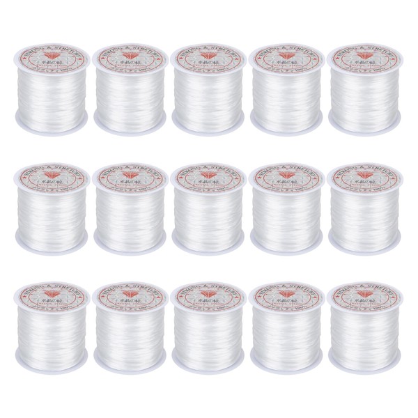 Stretch Magic Elastic String 15 Rolls Elastic String for Bracelets