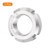 uxcell M25 x 1.5mm - 2Pcs Retaining Four-Slot Slotted Round