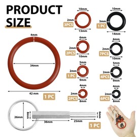 21 Pcs Oval Wrench with Key Ring Compatible with Jura/Krups Siziliana/AEG Repair Tools Compatible with Fully Automatic Coffee Machines