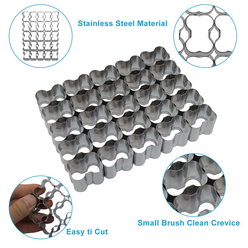 Zorfeter 25 Cavity Dog Bone Cracker Cutter, Non-stick Cookie Cutter