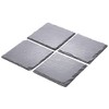 Urban Living Set of 4 Square Slate Coaster for Drinks