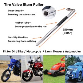 Dr.Roc Tire Valve Tools Set - 1 x Installer, 20 x Snap-in Valve Stem with Cores (12 x TR412, 8 x TR413), 1 x Core Remover