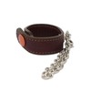 Albero AL-4385 Women's Glove Holder, Belt Loop, Genuine Leather, burgundy/pink