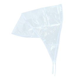 CTM® Women's Plastic Rain Bonnet, Clear